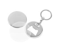 KAKAK Lot de 100 Badges Vierges for Boutons, ouvre-Bouteilles, Porte-clés, matériel de Bricolage, 44 mm/58 mm pour des créations Artisanales personnalisées(58mm)