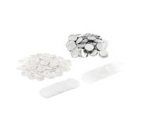 KAKAK Lot de 100 Boutons Vierges for Machine à fabriquer des Badges Ronds avec Couvercle métallique pour des créations Artisanales personnalisées(37mm)