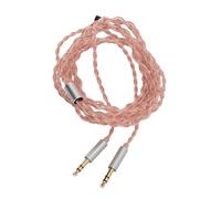 KAKAKE Câble Adaptateur pour Casque, Longueur de 49,21 Pouces, Cordon de Remplacement Double 3,5 Mm Mâle vers 2,5 Mm, 3, 4,4 Femelle, Câble pour Ordinateur Compatible avec MDR-Z7 Z7M2 Z1R, (Bronze