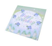 KAKAKE Carte D'anniversaire Pop-up 3D avec Lumière LED, Feu D'artifice, Gâteau D'anniversaire, Carte de Vœux pour Mari, Femme, Petite Amie, Messages Personnalisés 18 X 18 Cm (Vert)
