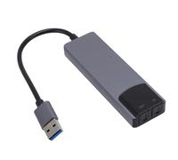 KAKAKE Carte Son USB 5.1 Canaux, Haute qualité Sonore pour Systèmes de Cinéma Maison et Applications de Jeux, Conception en Aluminium