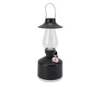 KAKAKE Humidificateur Vintage en Forme de Lampe à Kérosène avec Veilleuse pour des Nuits Tranquilles à la Maison 280 ML (Noire)