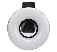 KAKAKE Objectif Macro de Téléphone 15X avec Lumière de Remplissage LED, Conception à Clamp/Holder et Chargement USB, Parfait pour Les Gros Plans et Les Détails Haute Définition, adapté à Les (Noir)