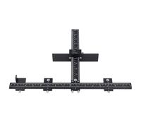 KAKAKE Outil de Gabarit de Porte D'armoire, Localisateur de Trous de Perçage pour le Travail du Bois, Gabarit de Poignée en Alliage D'aluminium pour une Installation de Précision