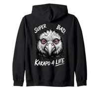 Kakapo Perroquet Hibou Yeux Rouges en colère Style Urbain Vibes Sweat à Capuche