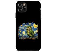 Kakapo Stars and Night Perroquet néo-zélandais Kakapo Oiseau Coque pour iPhone 11 Pro Max
