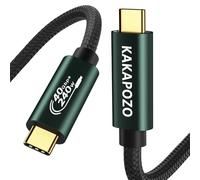 KAKAPOZO Câble USB 4 40 Gbit/s pour Thunderbolt 4 avec charge rapide de 240 W, câble vidéo USB C avec transfert de données pour MacBook Pro, Dell XPS, ordinateur portable de jeu, moniteur 8K et