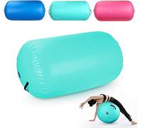 KAKASA Rouleau de gymnastique gonflable - Roues à air gonflables - Pour exercices à domicile (120 x 75 cm, vert)