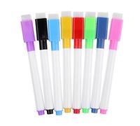 KAKASEA 1 lot de feutres marqueurs effaçables pour tableau blanc, fournitures scolaires de bureau, 8 couleurs