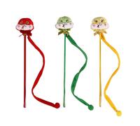KAKASEA Canne à taquiner en forme de serpent pour jouer interactif pour chatons Baguette jouet félins Fitness Canne à pêche Jouet d'exercice amusant
