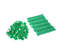 KAKASEA Grandes étiquettes d'oreilles numérotées pour moutons, vaches, chèvres, cochons, animaux, veaux, bétail, étiquettes d'oreilles - Vert, orange, jaune