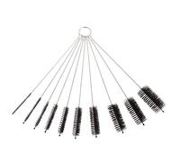 KAKASEA Lot de 10 brosses flexibles pour tubes à poils flexibles de 20 cm de long en acier inoxydable pour aquarium