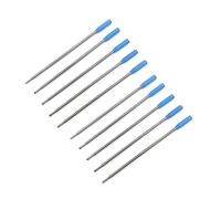 KAKASEA Lot de 10 recharges métal 115 mm pour stylo bille à base d'huile Bleu/noir