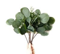 KAKASEA Lot de 10 tiges de feuilles artificielles pour Noël, fête, mariage, décoration