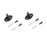 KAKASEA Lot de 2 guides de porte coulissante pour portes coulissantes, faciles à installer - Noir