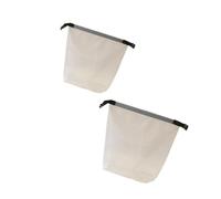 KAKASEA Lot de 2 trousses de maquillage, trousse de toilette, trousse de toilette, trousse de toilette portable, trousse de voyage organisée, Couleur : blanc.