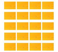 KAKASEA Lot de 20 mini enveloppes colorées rétro pour cartes de vœux de mariage, invitations de mariage, lettres de remerciement, mini enveloppes colorées pour argent 7,1 x 10,2 cm, doré