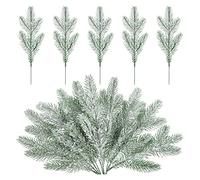 KAKASEA Lot de 5 branches de pin artificielles pour décoration de Noël