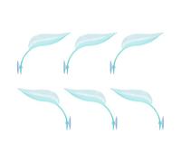KAKASEA Plateforme de tortues en forme de feuille - 6 pièces - Accessoires pour grenouilles - Avec ventouses - Pour reptiles
