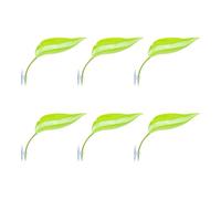KAKASEA Plateforme de tortues en forme de feuille - 6 pièces - Accessoires pour grenouilles - Avec ventouses - Pour reptiles