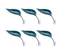 KAKASEA Plateforme de tortues en forme de feuille - 6 pièces - Accessoires pour grenouilles - Avec ventouses - Pour reptiles