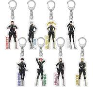 kakazoomm store Cartoon 8Pcs Kaiju Manga no 8 Porte-clés Hibino Kafka Sac à dos Ins Accessoires Anime Périphériques Pendentifs