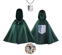 kakazoomm store Costume Attack AOT on Titan Cape AOT Cosplay Japonais Anime Wings of Freedom Sweat à Capuche Attack AOT on Titan Cape Scout Legion Manteau