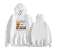kakazoomm store Je suis Pibble Lave-Moi Le Ventre Sweat à Capuche Humoristique avec Motif Hippopotame en Velours et Slogan Goofball
