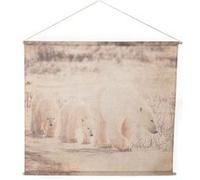 Kakemono Famille Ours 120x140 - Amadeus - Gris - Tissu Gris G