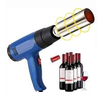 KAKETE Pistolet thermorétractable pour Capsules de vin en PVC, Machine à sceller Les Capsules de vin, Machine d'emballage de Bouteilles de vin, Deux Vitesses, Machine thermorétractable de 50 mm