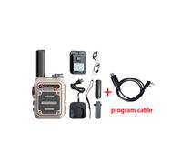 (Kaki avec câble) wurui G63 Mini scanner de talkie-walkie portable, radio amateur, talkies-walkies pour