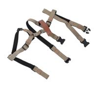Kaki Harnais Anti-Traction pour Chien Ajustable, avec Poignée | Boucles à Dégagement Rapide, Polyester, Sangle Thoracique Large Rembourrée, Usage Quotidien et Randonnée