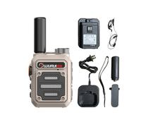 (Kaki) Wurui G63 Mini Talkie-walkie Portable Scanner Radio Amateur Chasse Talkies-walkies 50