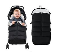 KAKIBLIN Sac à fanions pour poussette de bébé, chancelière universelle compatible avec la plupart des poussettes, imperméable, chaleur d'hiver pour nouveau-né à tout-petit (105 x 46 cm)