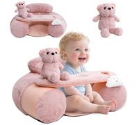 KAKIBLIN Siège de bébé gonflable avec housse pour bébés de 3 à 36 mois, portable, siège gonflable pour s'asseoir et jouer (rose)