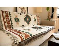 KaKille Couverture Ethnique tribale, géométrique, aztèque, Navajo, Couvre-lit, canapé, décoration Artistique, bohème, 90 x 150 cm (0,65 kg)…