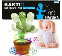 KAKTIX Cactus Jouet Cactus dansant parlant drôle de peluche, parle après, musique, chant & enregistrement - L'original