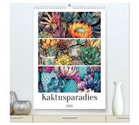 Kaktusparadies (hochwertiger Premium Wandkalender 2026 DIN A2 hoch), Kunstdruck in Hochglanz: Tauch ein in den ruhigen Charme von Kaktusparadies und ... ein zartes Meisterwerk der Natur enthüllen.