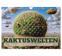 Kaktuswelten. Fantasie in Grün und Dorn (Wandkalender 2026 DIN A4 quer), CALVENDO Monatskalender: Tauchen Sie ein in fantastische KI-Kaktuswelten, in ... Grün und wüstenhafte Träume auf Sie warten.