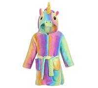 KAKU NANU Robe De Chambre Enfant Licorne Fille Peignoirs Poncho Polaire 10 11 Ans Peignoir Chaud Cadeau Fille