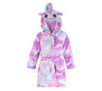 KAKU NANU Robe De Chambre Enfant Licorne Fille Peignoirs Poncho Polaire 5 6 Ans Peignoir Chaud Cadeau Fille