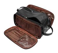 KaKuLan Grande trousse de toilette de voyage pour homme, trousse Dopp en cuir synthétique résistant à l'eau, organisateur multi-compartiments, trousse de maquillage et d'accessoires de grande capacité