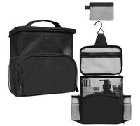 KaKuLan Trousse de toilette de voyage à suspendre pour homme et femme avec crochet en métal, grand organisateur de cosmétiques à suspendre, trousse de douche, trousse de maquillage et d'articles de