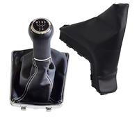 Kakulkomen Pommeau de levier de vitesse AUX-Hall -OP-EL -AS-TRA- III- H 1.6 2004 2005 2006 2007-2010 + housse anti-poussière pour frein à main (fil blanc - R sur le dessus, 5 vitesses)