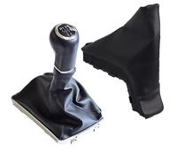 Kakulkomen Pommeau de levier de vitesse manuel avec couvercle anti-poussière pour AUXHALL OPEL ASTRA III H 1.6 2004 2005 2006 2007-2010 (fil noir - R sur le dessus - 5