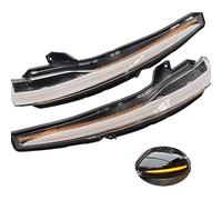 Kakulkomen Pour Mercedes -B-e-n-z -C E S GLC Classe W205 X253 W213 W222 dynamique LED séquentiel rétroviseur clignotant (transparent)