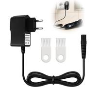 KAKYL-12V 0.4 A Chargeur Rasoir Pour Braun,Chargeur Rasoir Braun Adaptateur Compatible Avec Braun Rasoir Électrique Série 9/7/6/5/4/3/2/1,Rasoir Pour Braun Serie Cordon D'Alimentation Avec 2 Pcs Bros