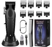 KAKYL-2296 Tondeuse À Cheveux Professionnelle Homme,Sans Fil/Cordon,Tondeuse Cheveux Et Barbe,Lames En T,Recharge Usb,Noir