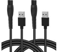 KAKYL-Câble Usb Chargeur 5V Compatible Avec Rasoir Oneblade,Tondeuse Électrique Mg5910 Mg7910 Mg9510,Adaptateur Universel Pour One Blade,Câble De Charge Pour Qp2724 Qp2834 Qp1924,Lot De 2,1M