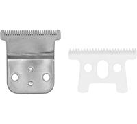 KAKYL-Ensemble De Lames De Rechange Professionnelles #32105 Pour D7#32655 D8#32400,1 Lame Fixe En Acier Au Carbone Avec 1 Lame Mobile En Céramique,Compatible Avec La Slimline Pro Li Andis(Argent)